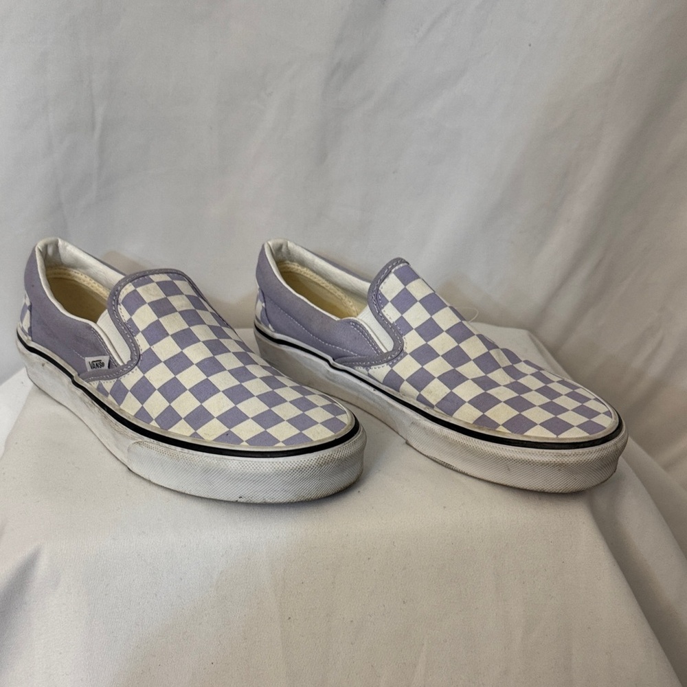 Adidas Lavender and Cream Slip-On Sneakers